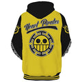 One Piece Heart Pirates Football Inspired Hoodie